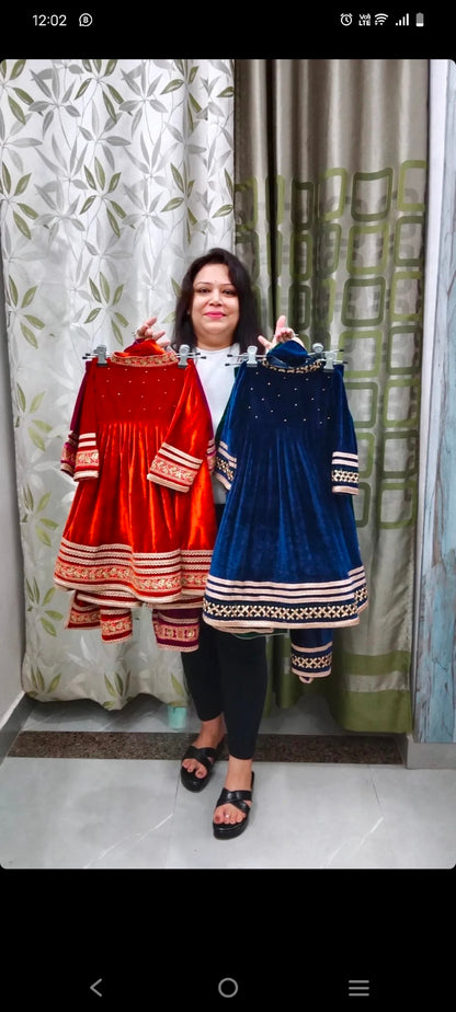 Premium Velvet Frock Suits