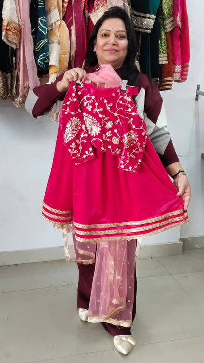 Winter velvet lehenga sets