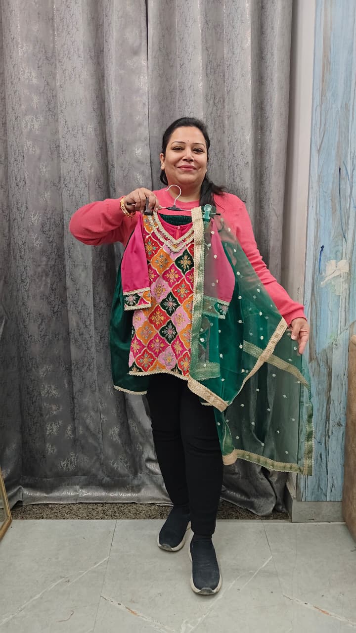 Pure Crape Hand Work Suits