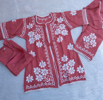 Handwork Chikankari Jacket Set