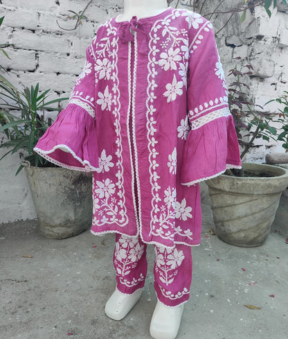 Handwork Chikankari Jacket Set
