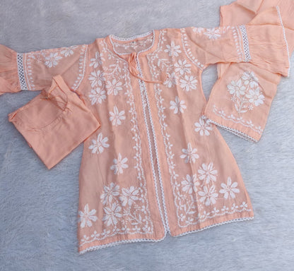 Handwork Chikankari Jacket Set