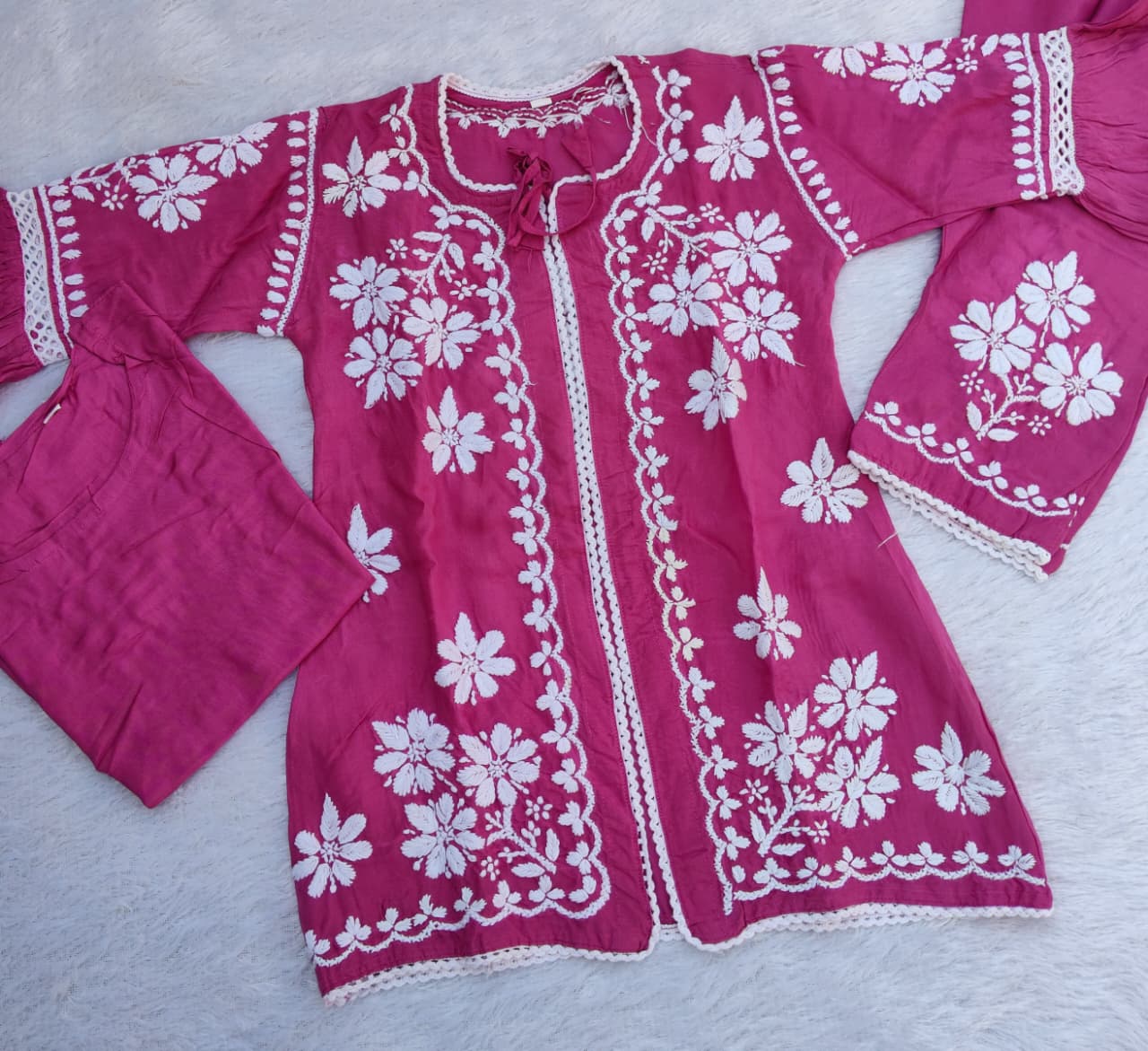 Handwork Chikankari Jacket Set