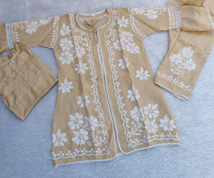 Handwork Chikankari Jacket Set