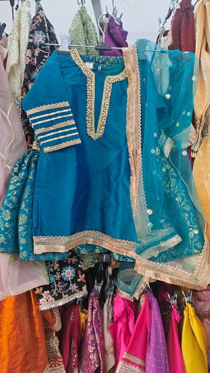 Premium Banarasi Silk Gharara Set