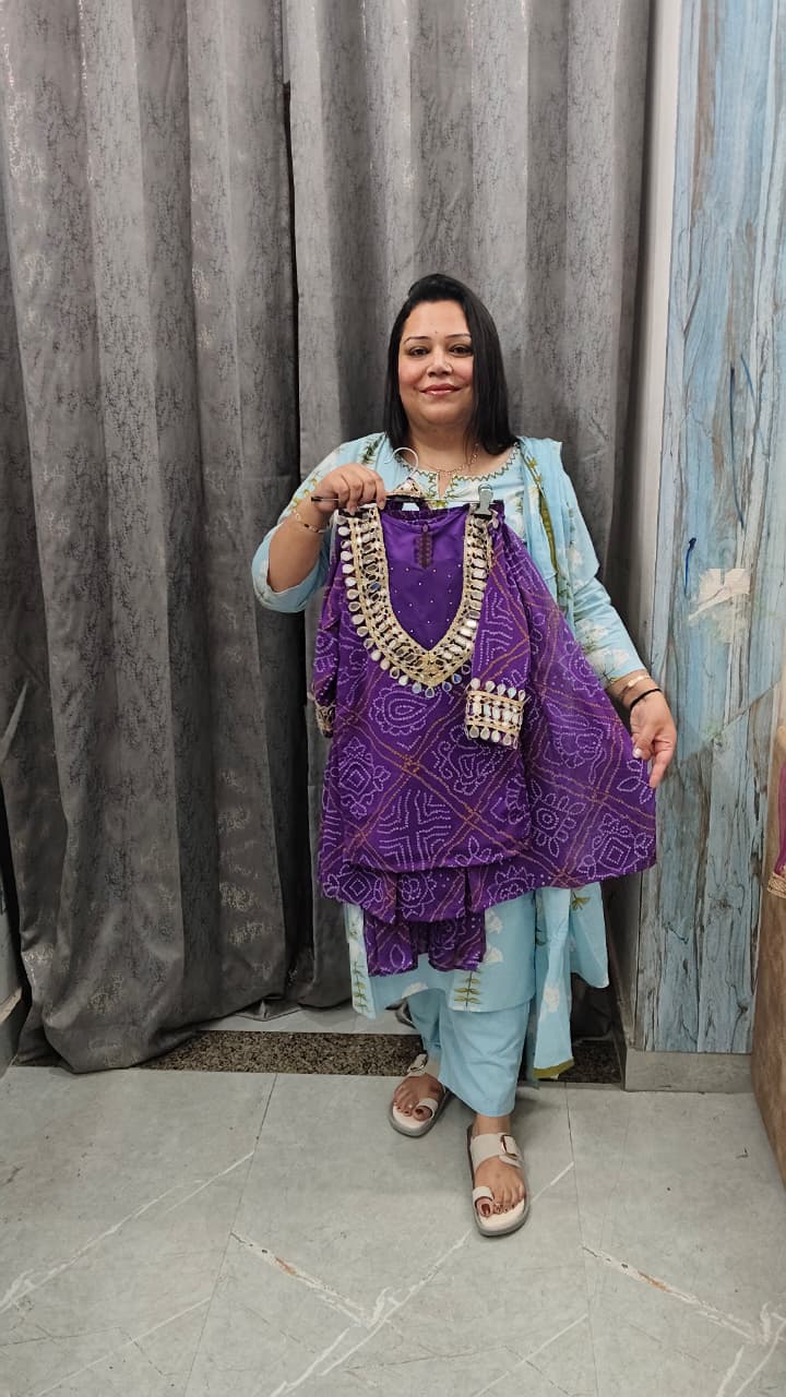 Summer Wedding Collection – Soft Georgette Bandhani Sharara Set