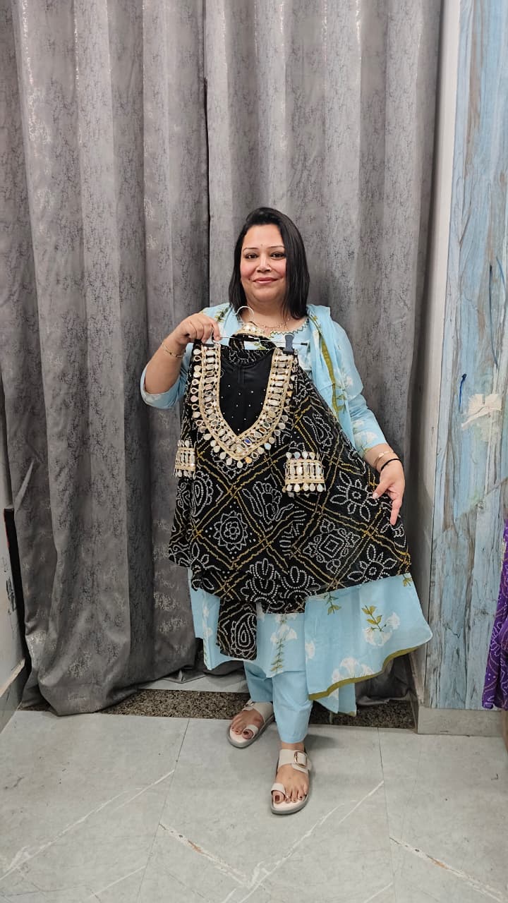 Summer Wedding Collection – Soft Georgette Bandhani Sharara Set