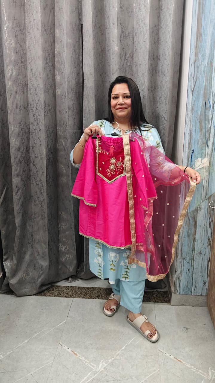 Summer Wedding Collection: Premium Banarasi Silk Handwork Set