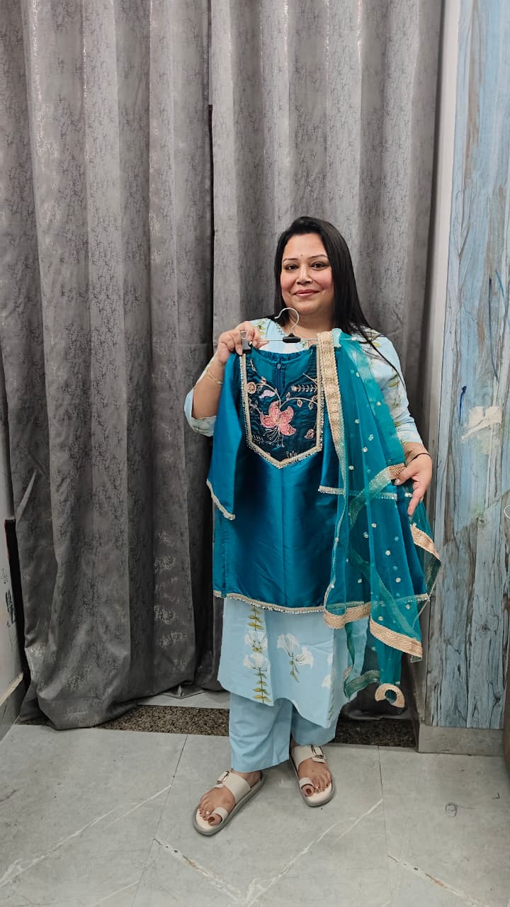 Summer Wedding Collection: Premium Banarasi Silk Handwork Set