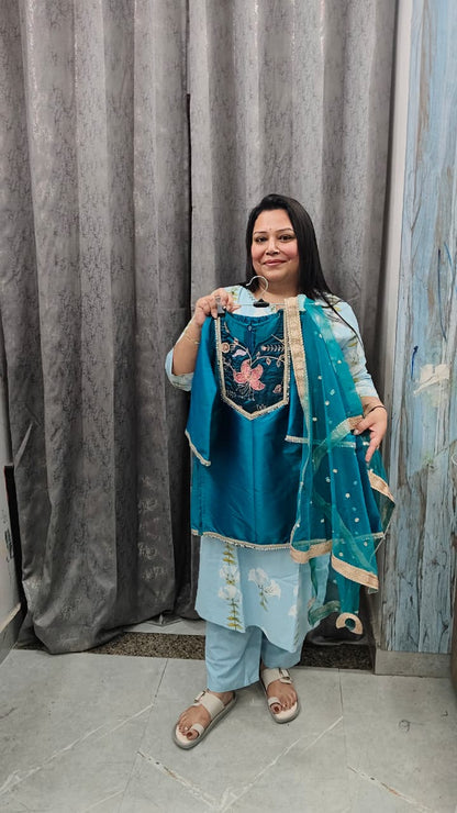 Summer Wedding Collection: Premium Banarasi Silk Handwork Set