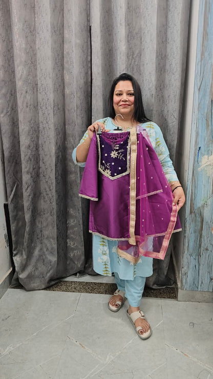 Summer Wedding Collection: Premium Banarasi Silk Handwork Set