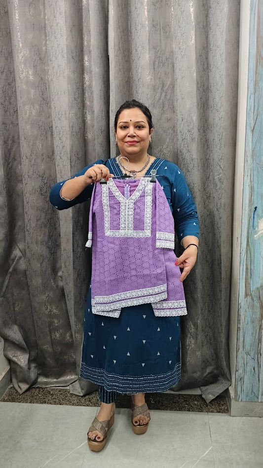 Summer Schiffli Co-ord Set