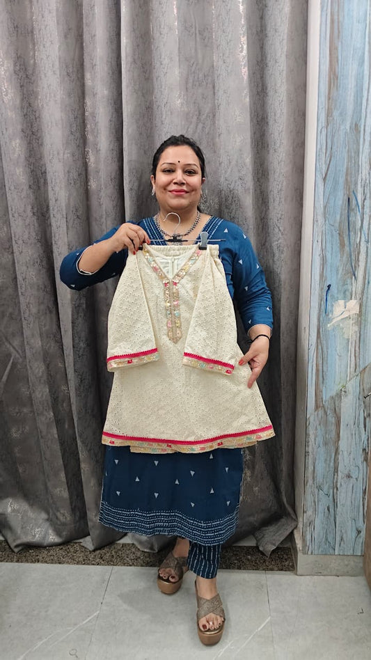 Summer Schiffli Co-ord Set