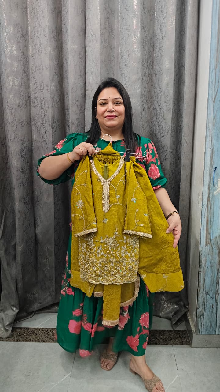 Handwork farshi salwar suit