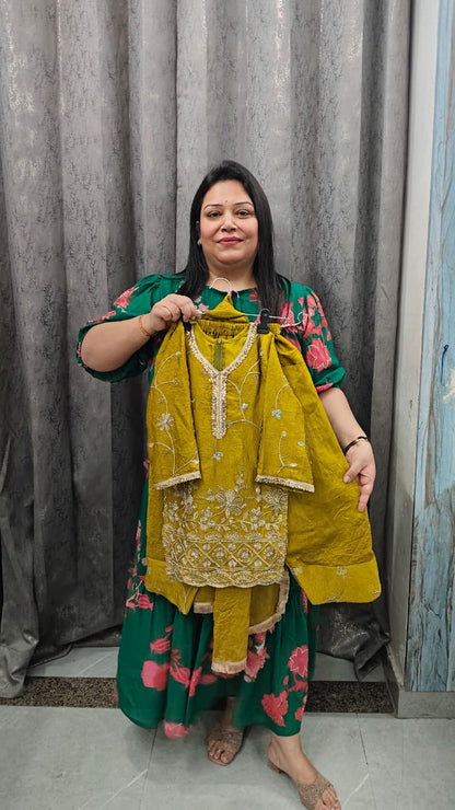 Handwork farshi salwar suit