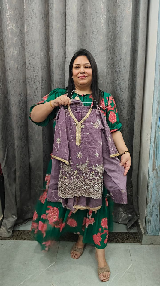 Handwork farshi salwar suit