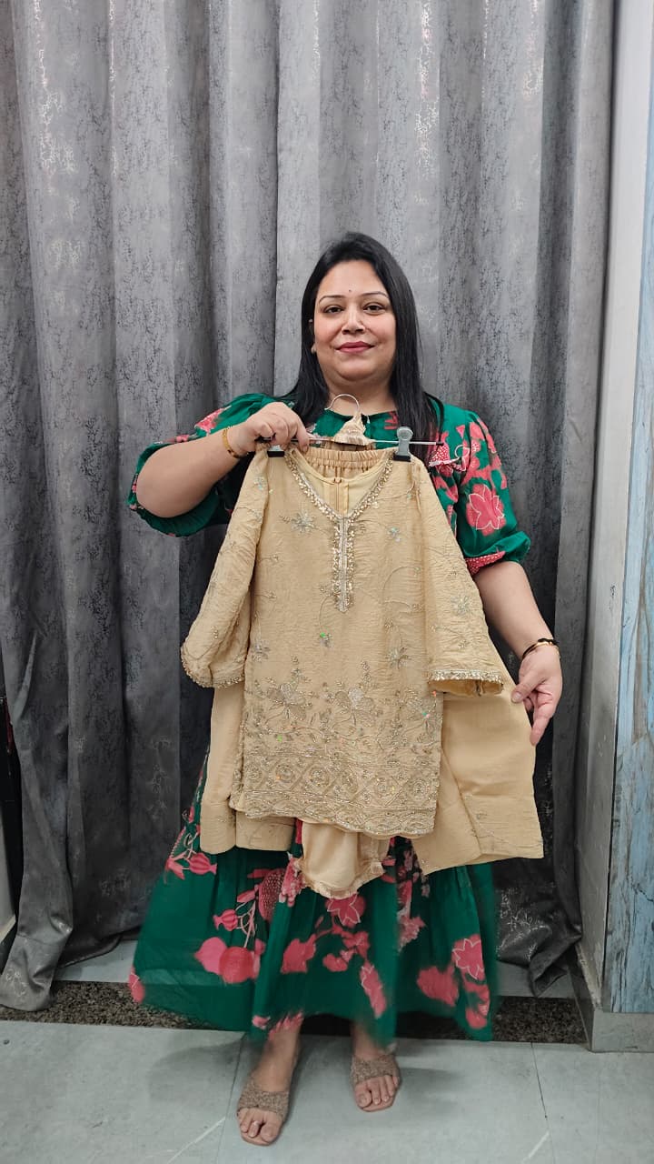 Handwork farshi salwar suit