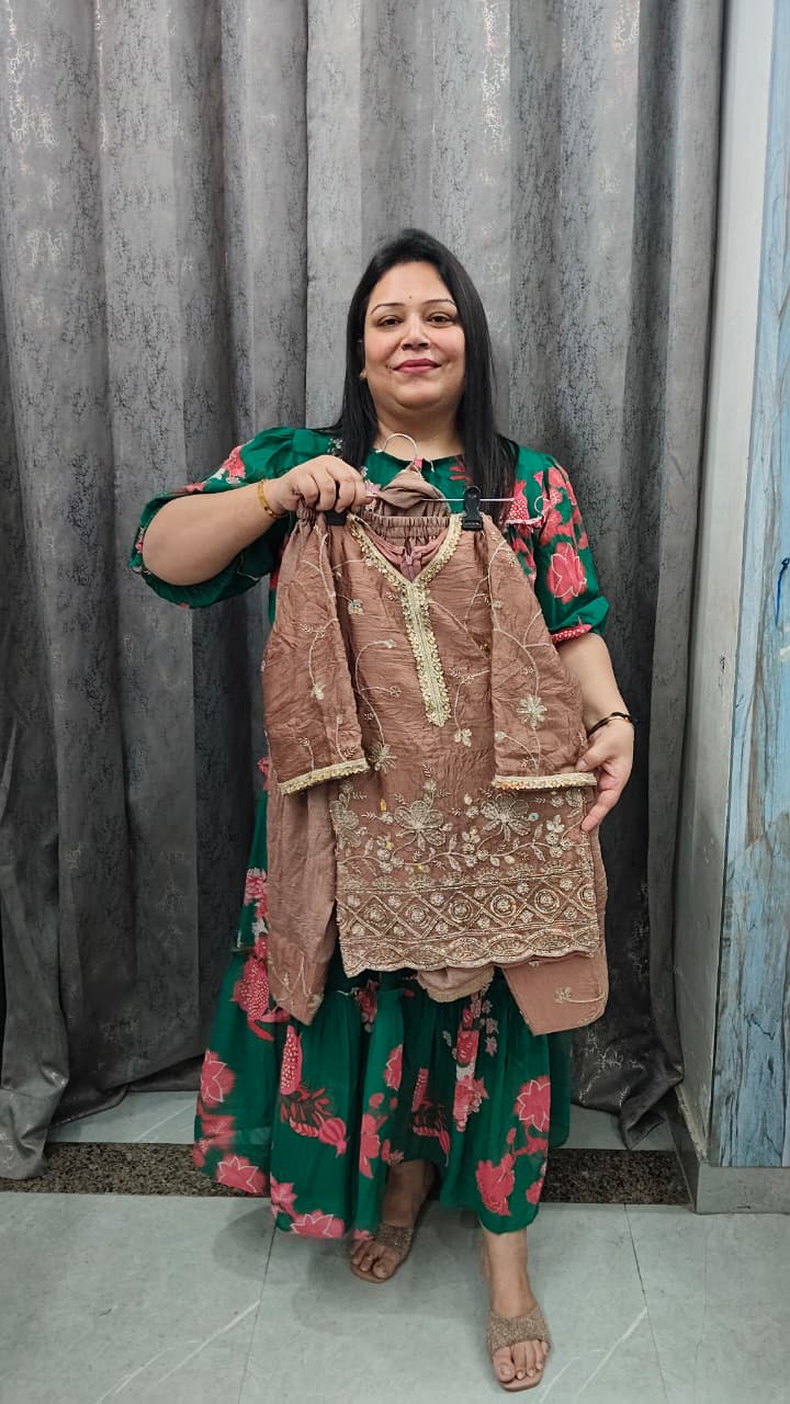 Handwork farshi salwar suit