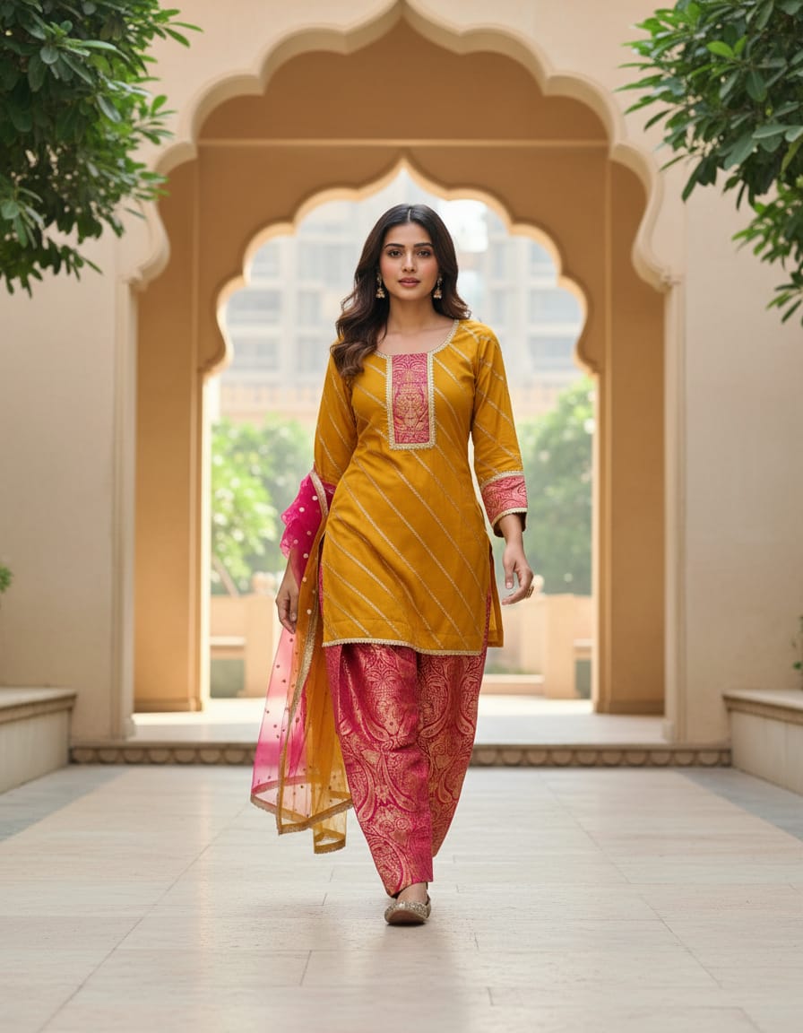 Luxury Silk Mother Daughter Matching Outfits