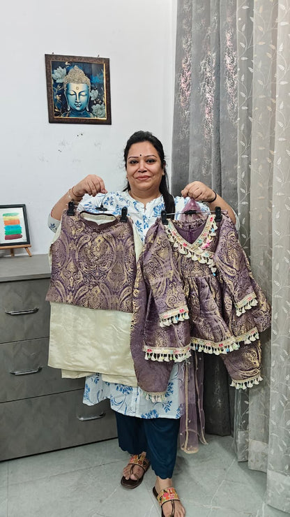 Luxe Jamawar Brother-sister Combo