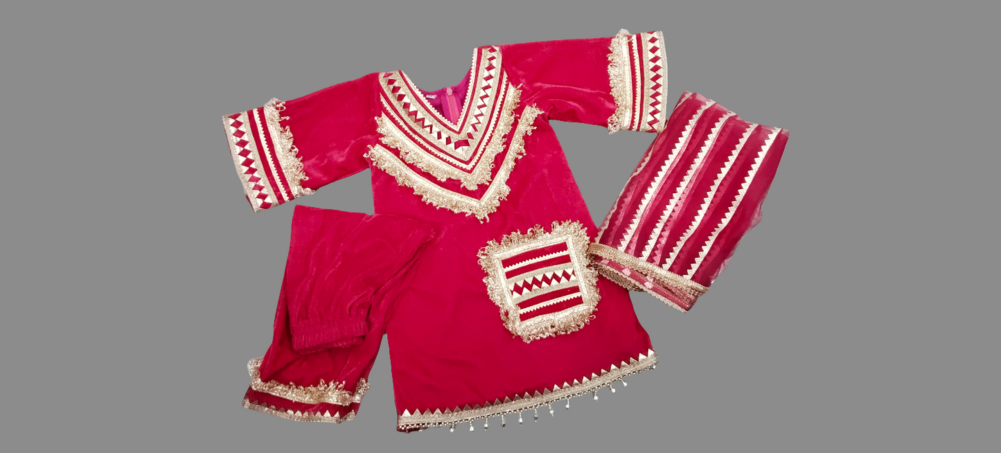 Velvet Aline Suit - for Kids